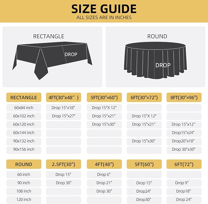 6-Pack 60x144 inch Dusty Blue Table Cloths, Solid Stain and Wrinkle Resistant Oblong Tablecloth, Premium Plain Weave Polyester Fabric Rectangle Table Linen Covers for Hotel, Banquet