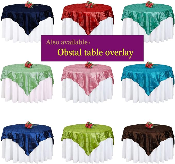 Obstal 10 PCS Satin Chair Sashes Bows for Wedding Reception- Universal Chair Cover Back Tie Supplies for Banquet, Party, Hotel Event Decorations