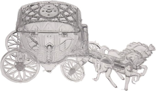12 Cinderella Coach Wedding Carriage Favor Plastic - Clear