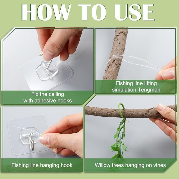 Bucherry Enchanted Decorations Set, Artificial Hanging White Wisteria Vines Greenery for Classroom, Wisteria Flower Ceiling Fairy Party Indoor Outdoor Home Garden DIY Decor
