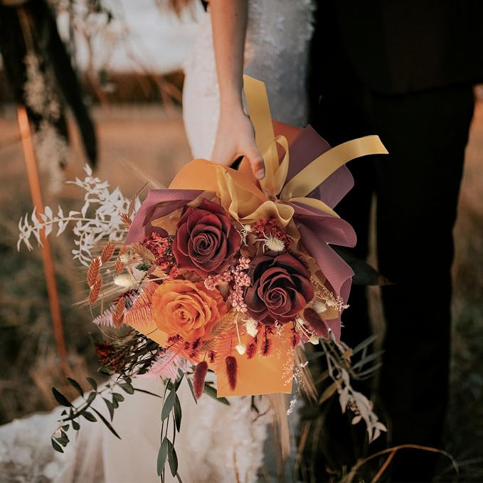 Forever Flower Gifts for Her: Romantic Flowers for Graduation-Daughter Girlfriend Wife Mom Grandma-Preserved Rose Bouquets-Flowers for Delivery Prime on Birthday Anniversary Valentines (Ancora Red)