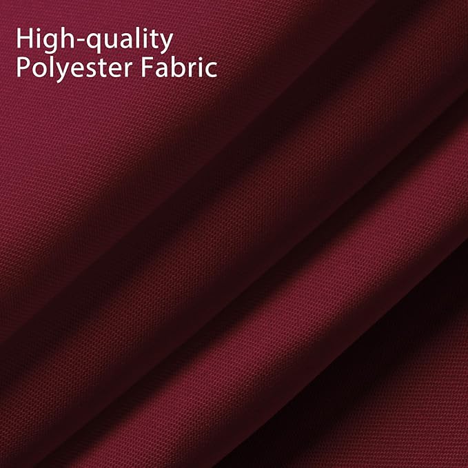 Fixwal 6 Pack Burgundy 70 x 120 Inch Rectangle Tablecloths, Reusable Washable Polyester Table Covers, Stain and Wrinkle Resistant for 6-8 Ft Tables, Wedding, Party, Thanksgiving, Formal Events