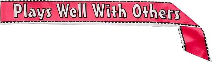 Plays Well With Others Satin Sash Party Accessory (1 count) (1/Pkg)