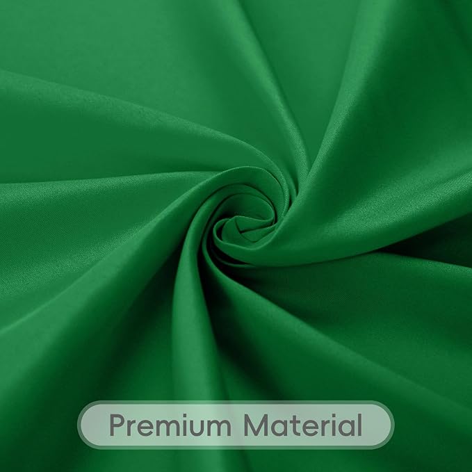 8 Pack Green Table Cloth 60 x 102 Inch Rectangular Tablecloth for 6 Foot Rectangle Tables, Wrinkle Resistant Washable Rectangle Fabric Table Covers for Wedding Party Banquet Buffet and Camping