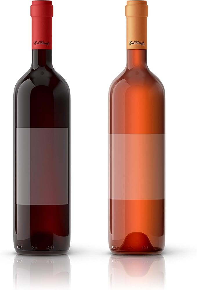Large Wine Bottle Kraft Printable Labels, 4x5 inches, fits Classic Bordeaux, Burgundy, and Champagne Bottles (Clear Gloss (Inkjet only), 40 Labels)