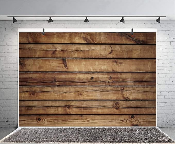 Wood Backdrops for Photography Rustic Brown Wooden Backdrop Banner LFEEY 7x5ft Vinyl Seamless Vintage Worn Wood Boards Background Newborn Baby Adults Wedding Birthday Party Decorations Props