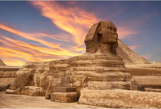 Egypt Backdrop Desert Egyptian Sphinx Pyramid Ancient Egypt Scene Photography Background Egyptian Deserts Themed Backdrop for Travel Vacation Party Decor Supplies Portraits Photo Props 20x10ft