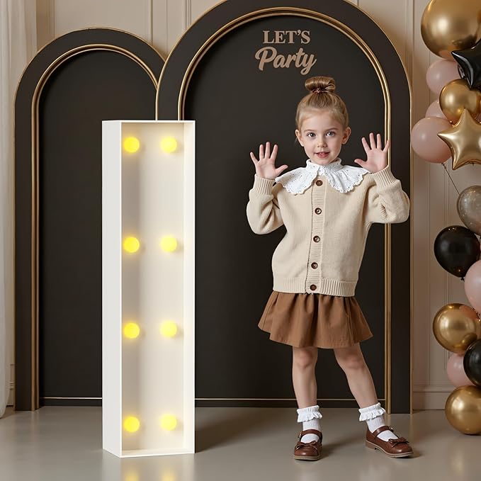 Marquee Letters 3 Feet Tall, 3FT Large Light up Letters I, Big Sign I with Warm White Light for Birthday Wedding Proposal Engagement Graduation Party Backdrop Decorations