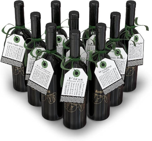 Wedding Milestones Gift Wine Bottle Tags ~ Wedding Gifts ~ Wedding Firsts Gifts ~ Bridal and Engagement Party Gift ~ Tag and Personalize an Individual Bottle of Wine for Someone Special