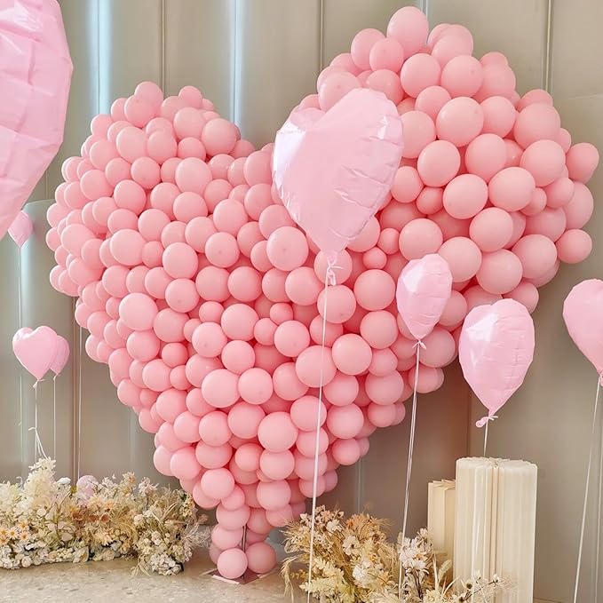 412pcs Light Pink Balloon Arch Kit 18 12 10 5 Inch Different Sizes baby pink balloons for Bridal Baby Shower Gender Reveal Birthday Party Decorations