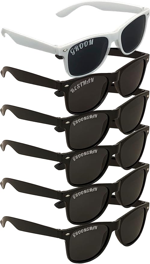 Polarized Bachelor Party/Wedding Sunglasses Simple Gifts Props Supplies Groom Groomsman Best Man