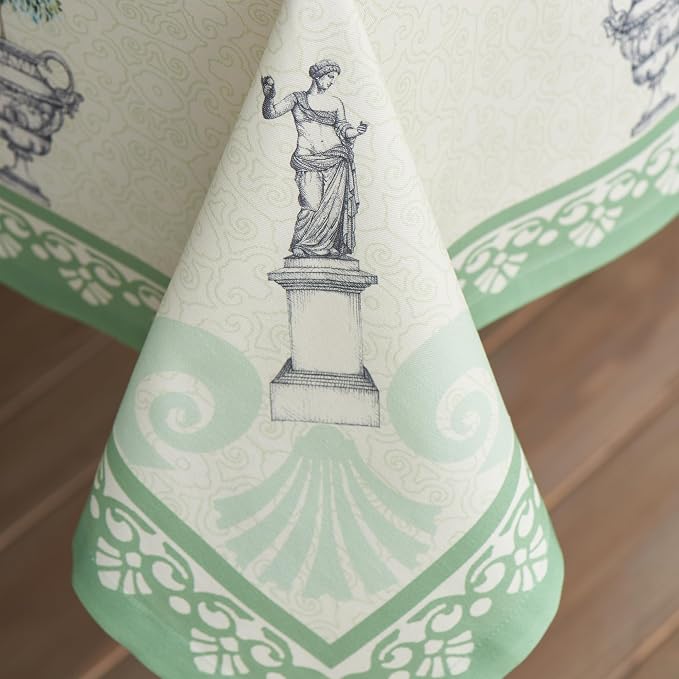 Maison d' Hermine Table Cloth Square Table 100% Cotton 54 x 54 Inches Tablecloth Reusable Decorative for Dining Kitchen Room Farmhouse Party Home Hotel Restaurant Spring Summer - Jardin Du Roy