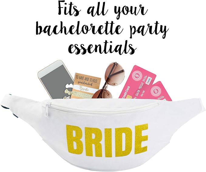 Pop Fizz Designs Funny Bachelorette Fanny Packs 18 Pack | Funny Phrases Bachelorette Fanny Packs