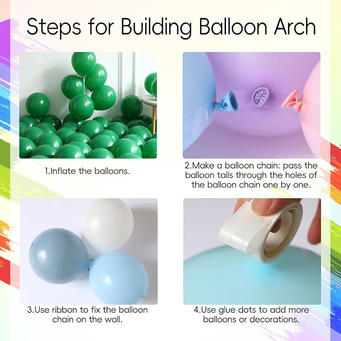 PageebO Alien Balloon Arch, Vibrant Balloons with Alien Inflatable Gun Explosion Star Mylar Balloon for Alien Theme Party Decorations Outdoor Indoor UFO Space Theme Birthday Party Star Party Decor