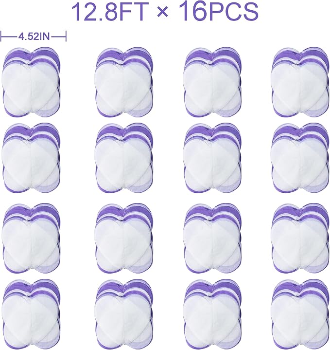 205Ft Lavender Party Decoration Ombre Purple White Heart Backdrop Streamer Tissue Paper Heart Hanging Garland for Birthday Valentines Day Bachelorette Wedding Bridal Shower Lilac Violet Party Supplies