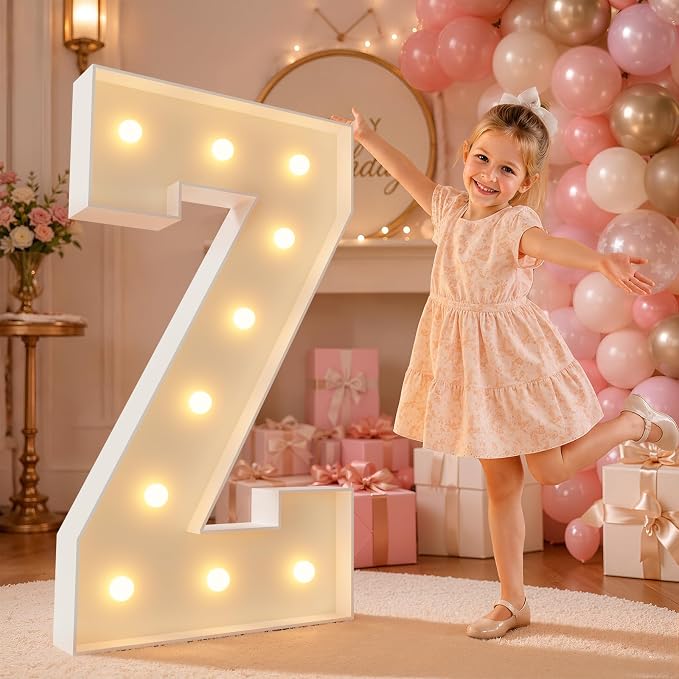 imprsv 4FT Marquee Light Up Letters for Birthday Party Decorations Large Marquee Letters for Wedding Event Bridal Shower Engagement Anniversarty Party Decor,Letter Z