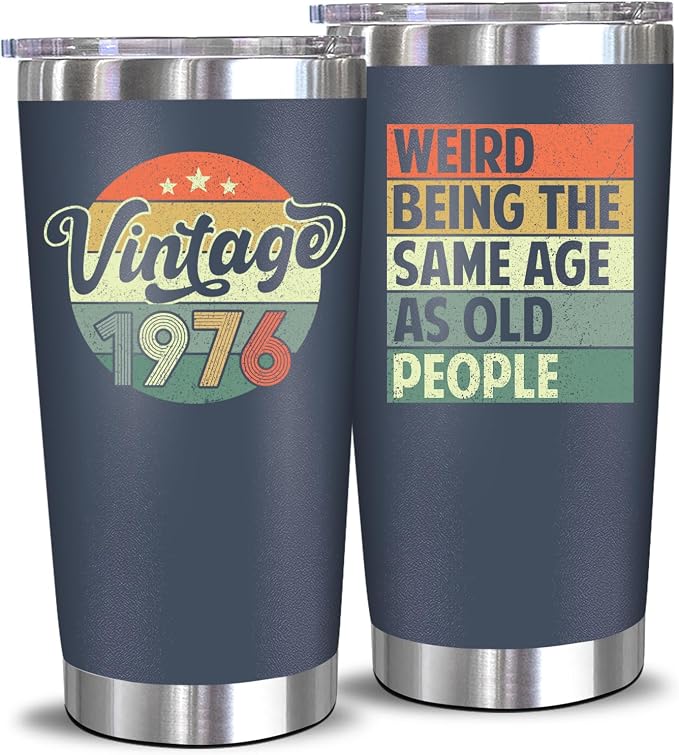 NewEleven 50th Birthday Gifts For Men Women - 50th Birthday Decorations For Him Her - Present For Men Women Turning 50 Year Old Gifts For Mom, Dad, Wife, Husband - 20 Oz Tumbler