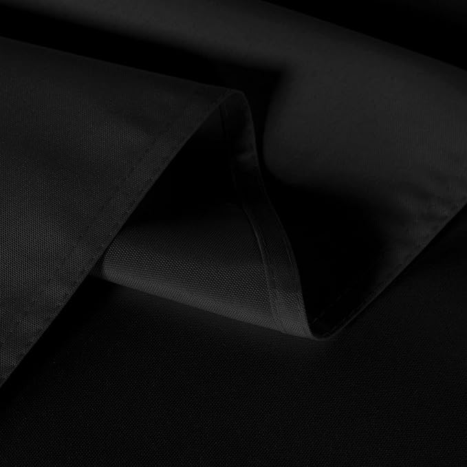 sancua 6 Pack Black Tablecloth 90 x 132 Inch - Rectangle Table Cloth for 6 Feet Tables Stain and Wrinkle Resistant Washable Polyester Table Cover for Dining Wedding Banquet Party Buffet Restaurant