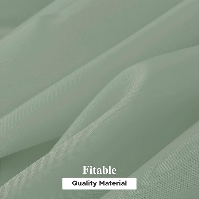 Fitable 6 Pack Sage Green Rectangle Table Clothes - 70 x 120 Inch - Wrinkle and Stain Resistant Fabric Tablecloths, Washable Polyester Table Covers for Wedding, Party, Banquet, Formal Events