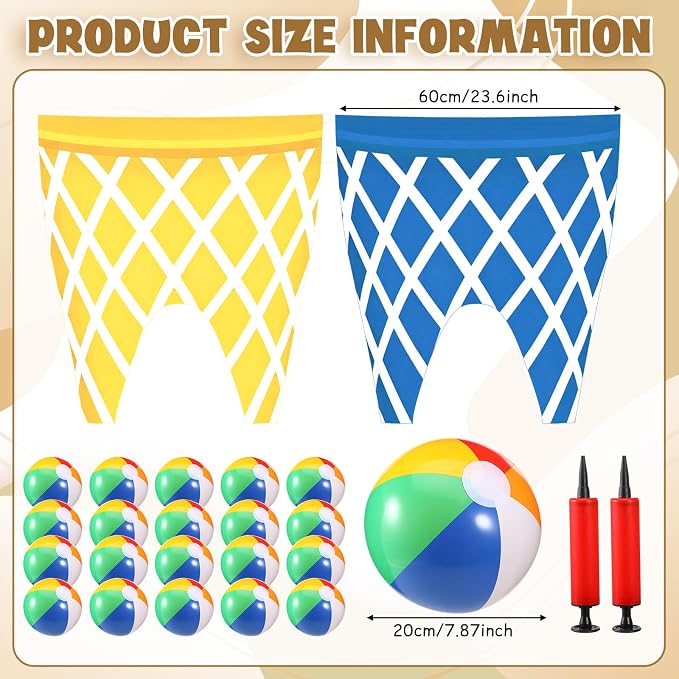 Ceenna Funny Granny Pants Game Set, Giant Pants Yard Games for Adults Players, Hilarious Team Relay Toss Race for Backyard Lawn Party Camping Family Reunion Carnival