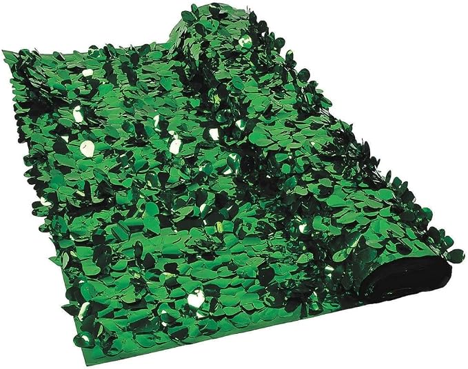 Green Metallic Floral Sheeting Backdrop (3 ft x 15 ft) VBS 2026