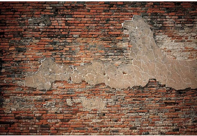 5x3ft Red Brick Wall Backdrop Vintage Old Stone Brick Photography Background Stone Wall Scene Retro Block Newborn Baby Adult Portrait Birthday Party Banner Photo Booth Studio Props