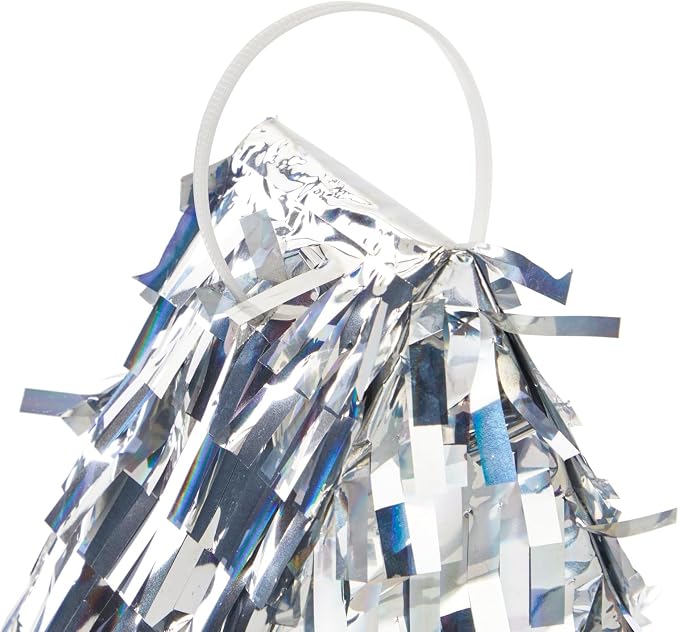 Sparkle and Bash Star Pinata with Pull Strings - Silver, 13 x 13 x 3 in - Space Theme Birthday Decoration & Baby Shower Supply - Pinatas with Pull Strings for Kids & Adults