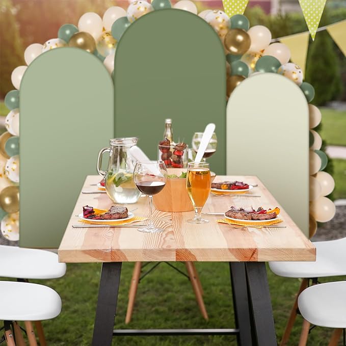 Foilswirl 34 Pcs Sage Green and Beige Balloon Arch Backdrop Covers 4ft 5ft 6ft Sage Green Spandex Arch Backdrop Covers with Balloons for Wedding Bridal Shower Bachelorette Ceremony Outdoor Decorations