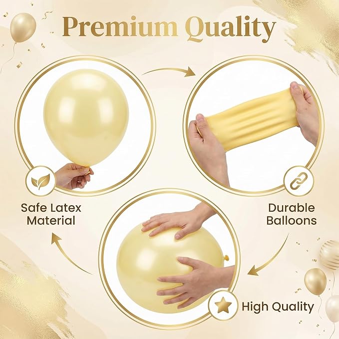 Balloon Column Kit Floor-Set of 2 with Gold Balloons-5FT Balloon Tower Stand Sticks with Water Base&Pole,Balloon Pillar Decoration for Anniversary Birthday Party,Baby Shower,Wedding,Bachelorette Party