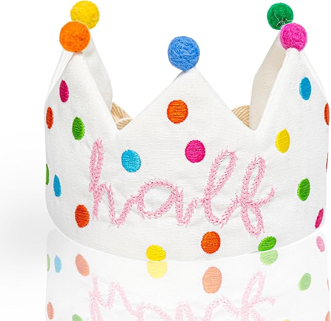 Personalized Hand Embroidered Birthday Hats Unique Happy Birthday Crowns Cute Party Hat for Boy Girl Fit All Ages