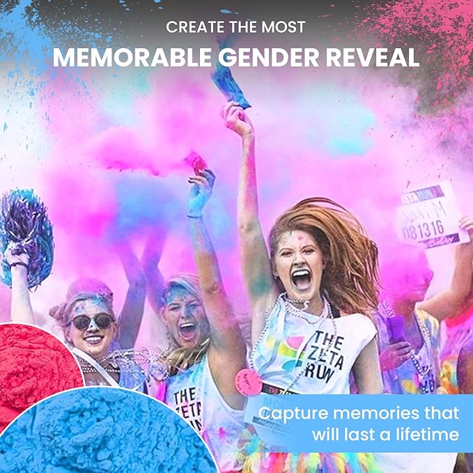 Gender Reveal Powder Pink 2 Pounds of Burnout Powder for Gender Reveal Party Ideas Burnout Gender Reveal Powder Smoke Colored Powder Kit for Car Motorcycle Burnout Photoshoot Festival (2pink)