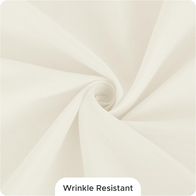 Fitable 8 Pack Table Cloth Rectangle Table: Stain and Wrinkle Resistant Tablecloth Rectangular, Washable Polyester Tablecloths for Wedding Party Dining Banquet Event Catering(Ivory, 70x108 Inch)
