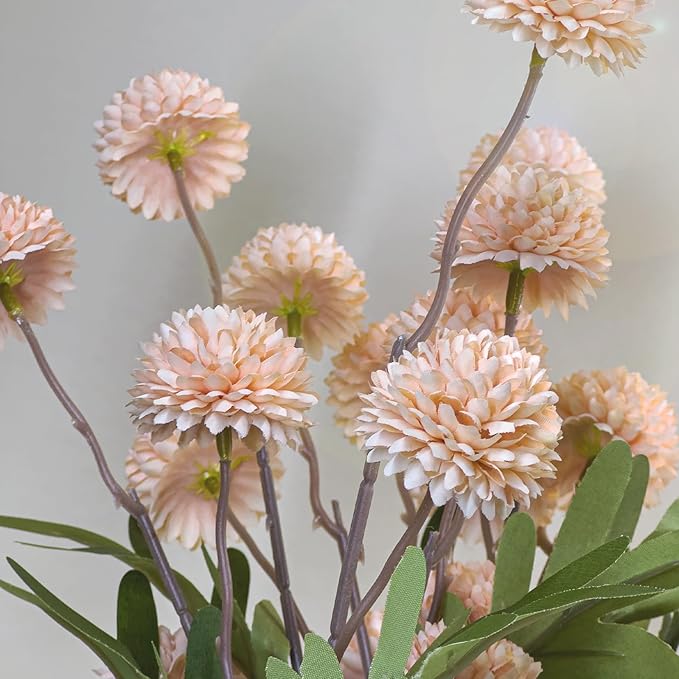 Fake Flowers, 10 Pack Bundles 50 Blossoms Artificial Flowers Perfect for Living Room Decor, Elegant Table Centerpieces & Modern Room Decor Aesthetic, Pink