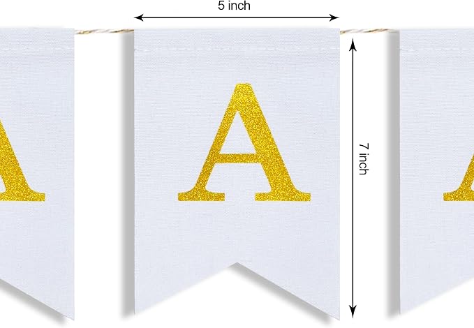 Custom Banner with Letters – Personalized Burlap or White Canvas Banner, Premium Durable Fabric, Neutral Party Decor, Choose Your Message, DIY or Pre-Strung Option, Made For You