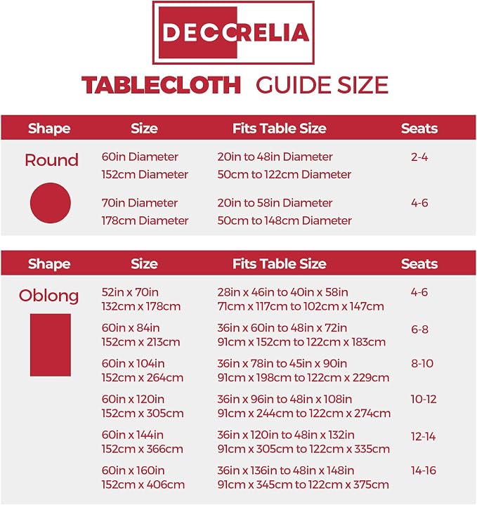Decorelia Waterproof Faux Linen Rectangle Tablecloth, Spillproof Wrinkle Free Outdoor Reusable Table Cloth for Patio,Holiday,Banquet,Party,Buffet Dinner (Oblong,60 x 120 Inch (10-12 Seats),Red)