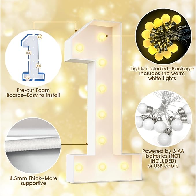 Ledido 4FT Marquee Light Up Letters V, Easy to Assemble Marquee Letters 4 Feet Tall for Indoor & Outdoor Events, Large Lighted Letter for Birthday Graduation Baby Shower Anniversary Party Decorations