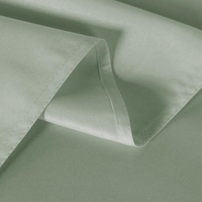 sancua 6 Pack Sage Green Tablecloth 60 x 102 Inch, Rectangle Table Cloth for 6 Feet Tables - Stain and Wrinkle Resistant Washable Polyester Table Cover for Dining Tables, Buffet Parties and Camping
