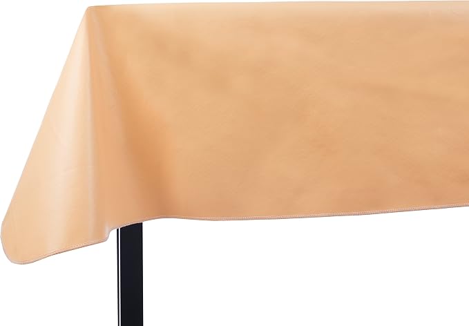 Yourtablecloth Heavy Duty Vinyl Rectangle or Square Tablecloth – 6 Gauge Heavy Duty Tablecloth – Flannel Backed – Wipeable Tablecloth with Vivid Colors & Many Sizes 52 x 70 Banana