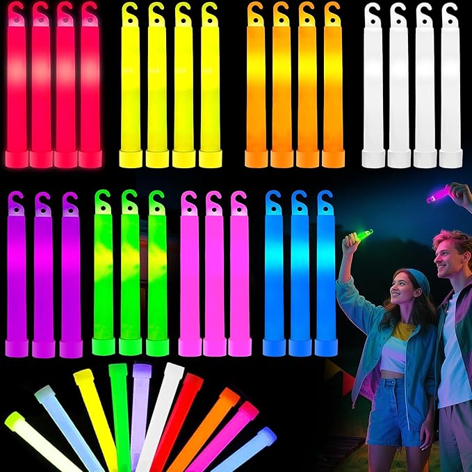 200Pcs Glow Sticks - 4 inch Glow In the Dark Sticks Halloween Party Favors, Waterproof Glow Sticks Lights Bulk Party Pack for Kids with 10 Hours Duration, Party Favors Light Stick for Halloween Party