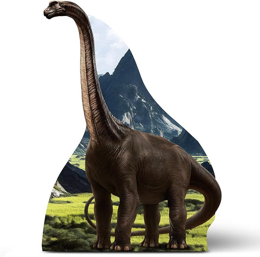 Colingmill 5 ft Life Size Titanosaurus Dinosaur Cardboard Standup Cutout Dinosaur Birthday Party Decorations Photo Props PVC Cutout Theme Party Photo Props for Animal Theme Supplies