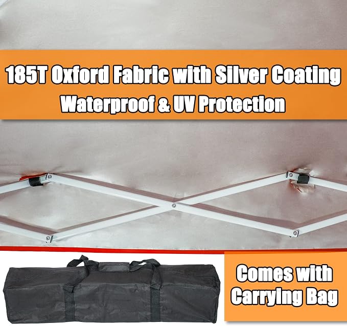 Sunnyglade 6x4 Ft Pop-Up Canopy Tent Outdoor Portable Instant Shelter Folding Canopy with Carry Bag