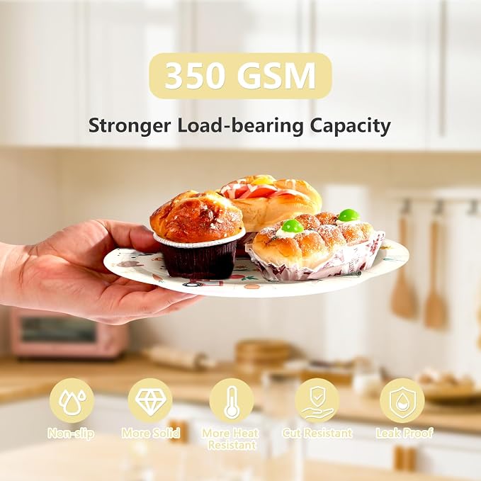 250Pcs Farm Chicken Party Supplies Silly Goose Chicken Flower Horse Cow Plates Napkins Cups Forks Farm Animals Disposable Tableware Set for Farmer Kids Tea Party Baby Shower Party Decor Serves 50