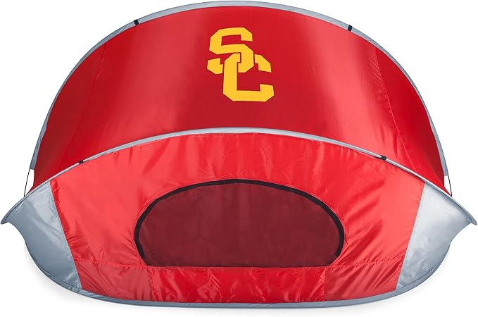 PICNIC TIME NCAA Georgia Tech Yellow Jackets Manta Portable Beach Tent, Pop Up Tent, Beach Sun Shelter Pop Up, (Gray with Black Accents)