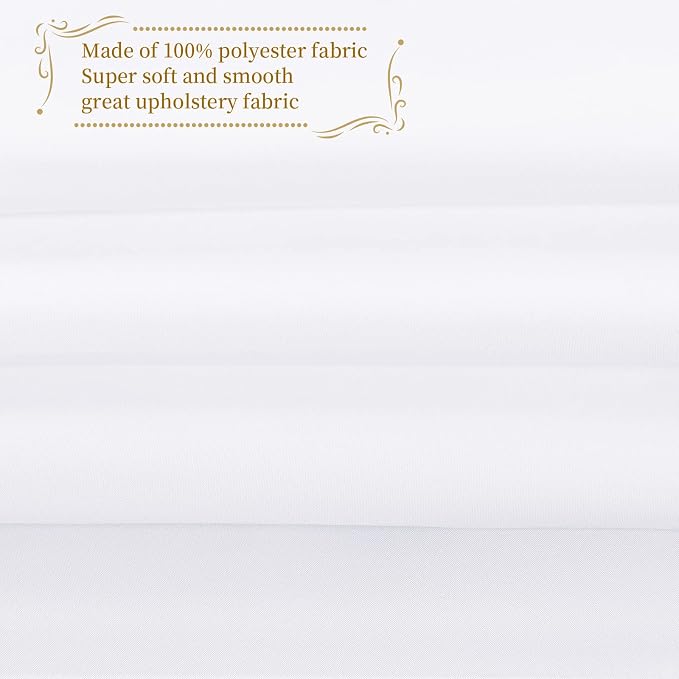 fani 10 Pack Square Tablecloth 52 x 52 Inch, White Tablecloth for Square Table, Stain and Wrinkle Resistant Washable Polyester Table Cloth, Decorative Fabric Table Cover for Wedding Buffet Parties