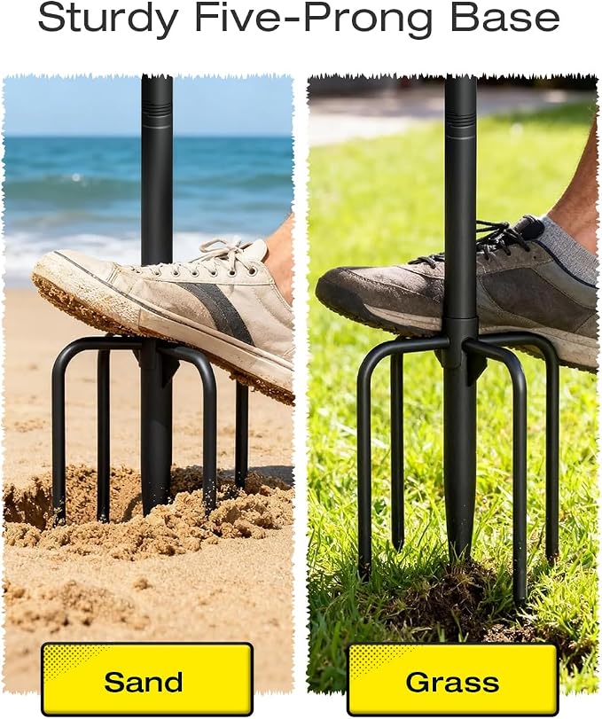 7.5FT Outdoor Giant Ring Toss Game for Adults and Family, Height Adjustable Hook and Ring Game with 3 Sizes Ring & 33FT DIY Rope for Party, Metal Large Ring Toss Game for Home, Yard, Black