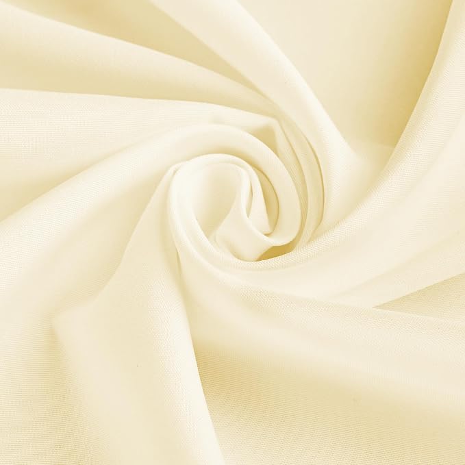 10 Pack Beige Tablecloth 90 Inch Round Tablecloth Cream Round Tablecloth Washable Polyester Fabric Bulk Linen Tablecloths Round Table Cover Table Cloths for Parties Wedding Banquet Buffet Dinning