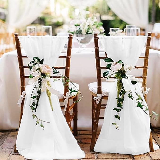 24 Pack White Cheesecloth Table Runner,10FT Gauze Boho Long Cheesecloth Table Runners 20x120inch Rustic Cheese Cloth Table Runner for Wedding Party Bridal Shower,Table Decorations