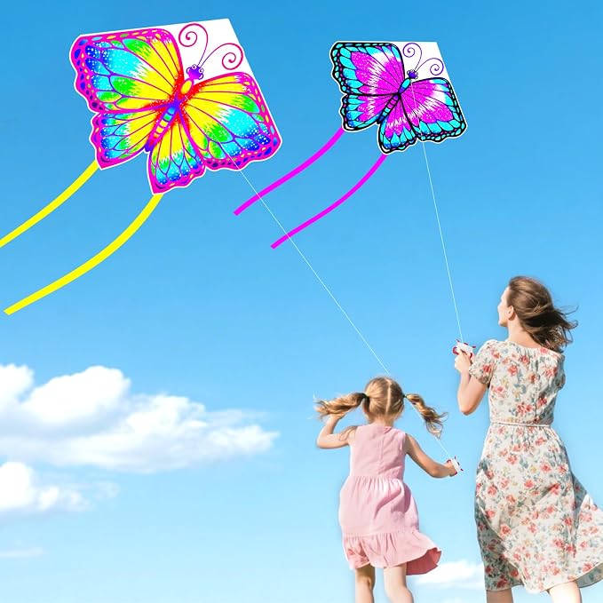 YongnKids Kite for Kids Easy to Fly - Kites for Kids Girls Boys Adults Easy to Fly, Perfect for Easter Birthday Gift Idea Beach Trip Park Family Activities Outdoor Games