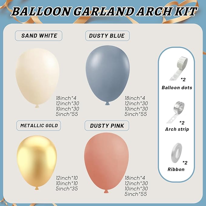 Gender Reveal Balloon Garland Arch Kit,412pcs Pink and Blue balloons 18 12 10 5 Inch for Gender Reveal Decorations Birthday Baby Shower Wedding Bridal