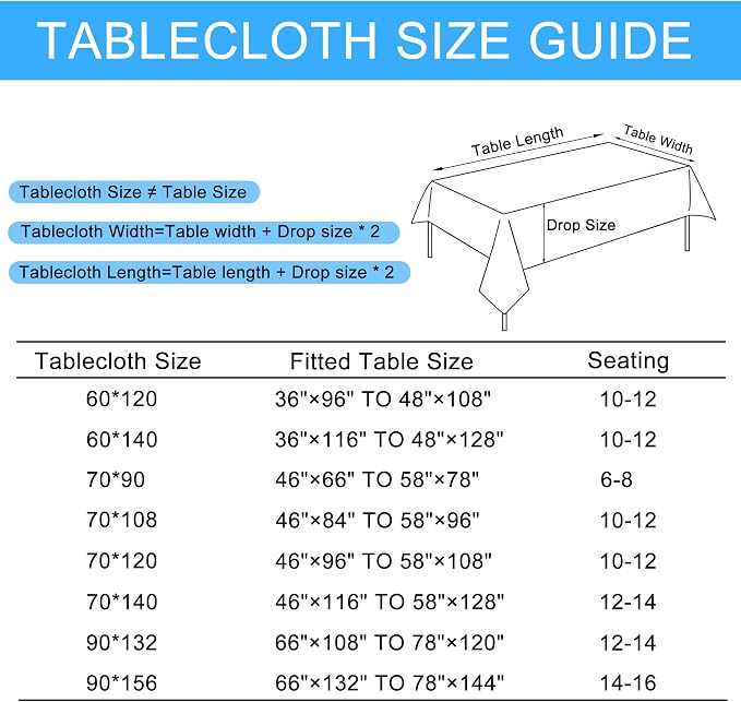 Hiasan 2 Pack Faux Linen Rectangle Tablecloth - Wrinkle and Stain Resistant Washable Table Cloth for Kitchen Dining Room Holiday Table Cover for Dinner, Khaki, 70 x 120 Inch